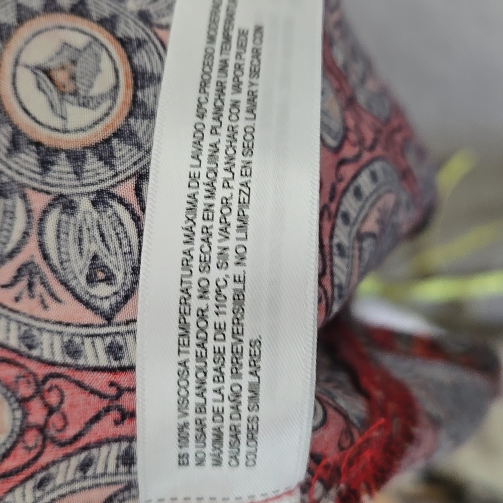 Denim & Flower Red Patterned Shirt - Picture 8 of 10